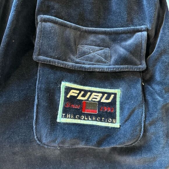 FUBU Vintage Millennium Y2K Velour Terrycloth Sweatpants - Picture 7 of 10